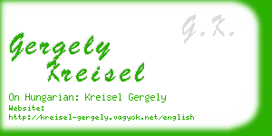 gergely kreisel business card